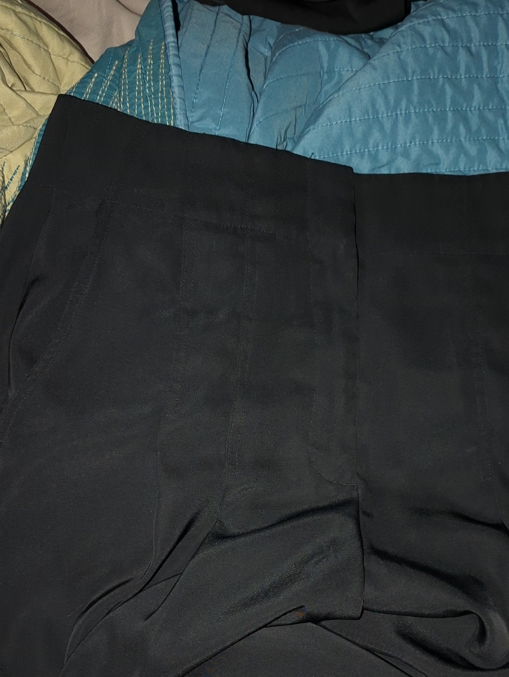 Banana Republic Black Pleated Wide-Leg Trouser